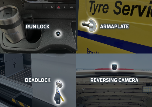 Selection of vehicle security and safety items