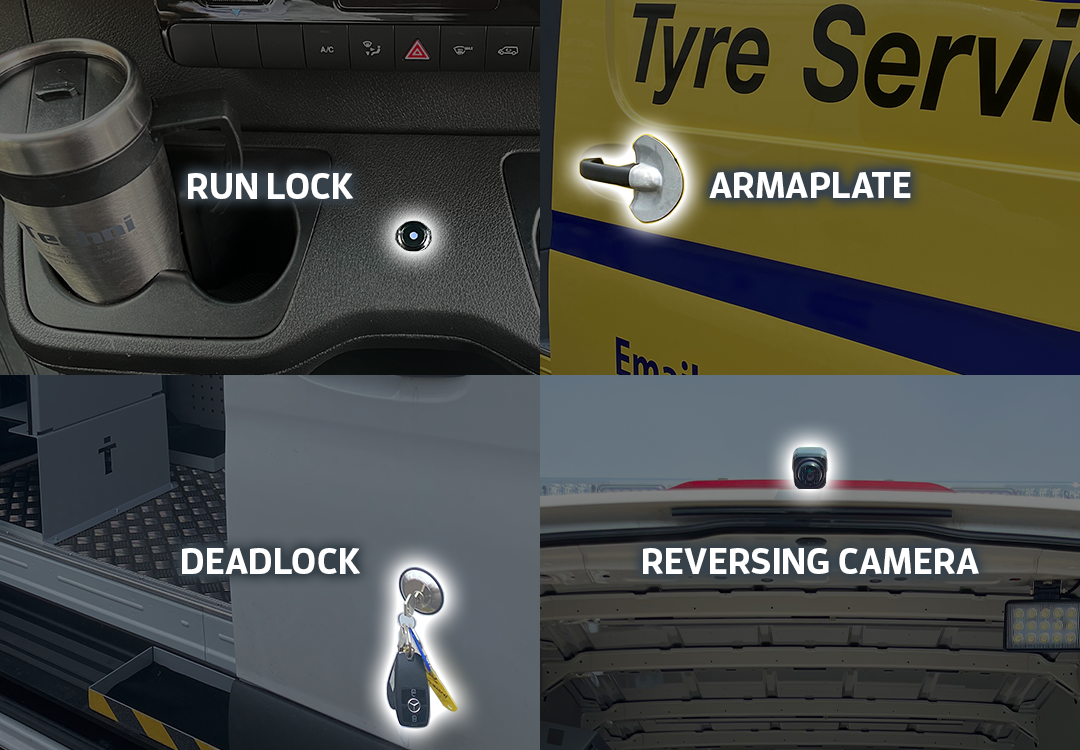 Selection of vehicle security and safety items